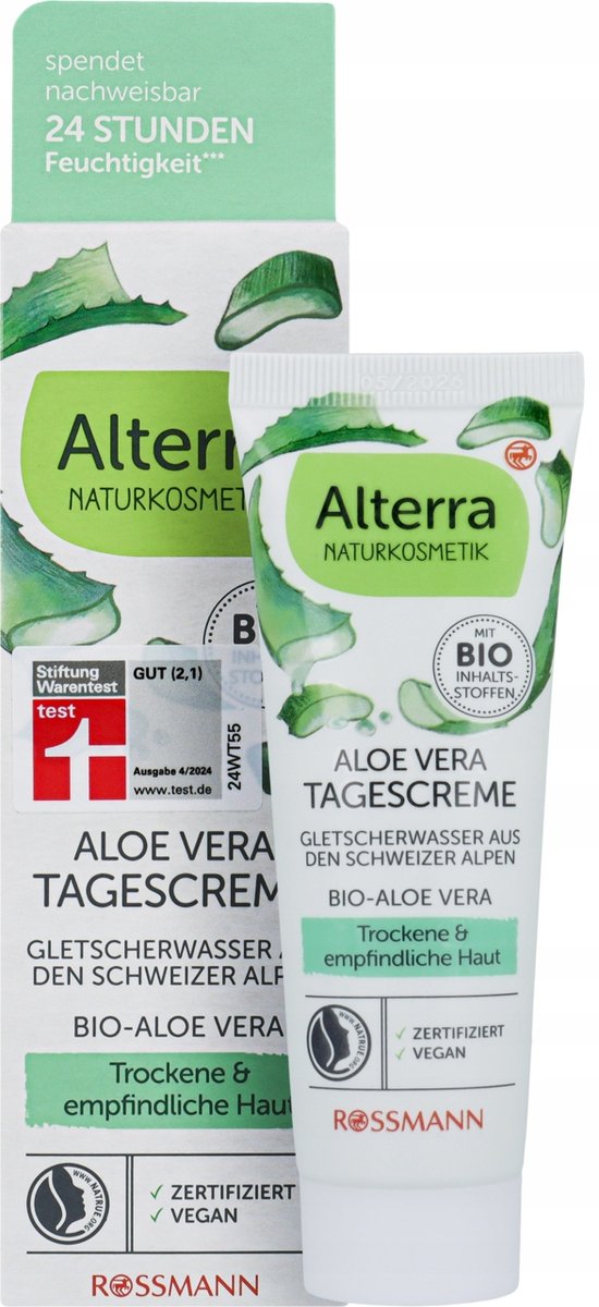ALTERRA ALOE VERA KREM DO TWARZY NA DZIEŃ 50 ML