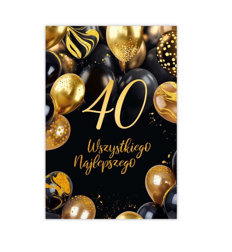 Kartka okolicznościowa 40 urodziny