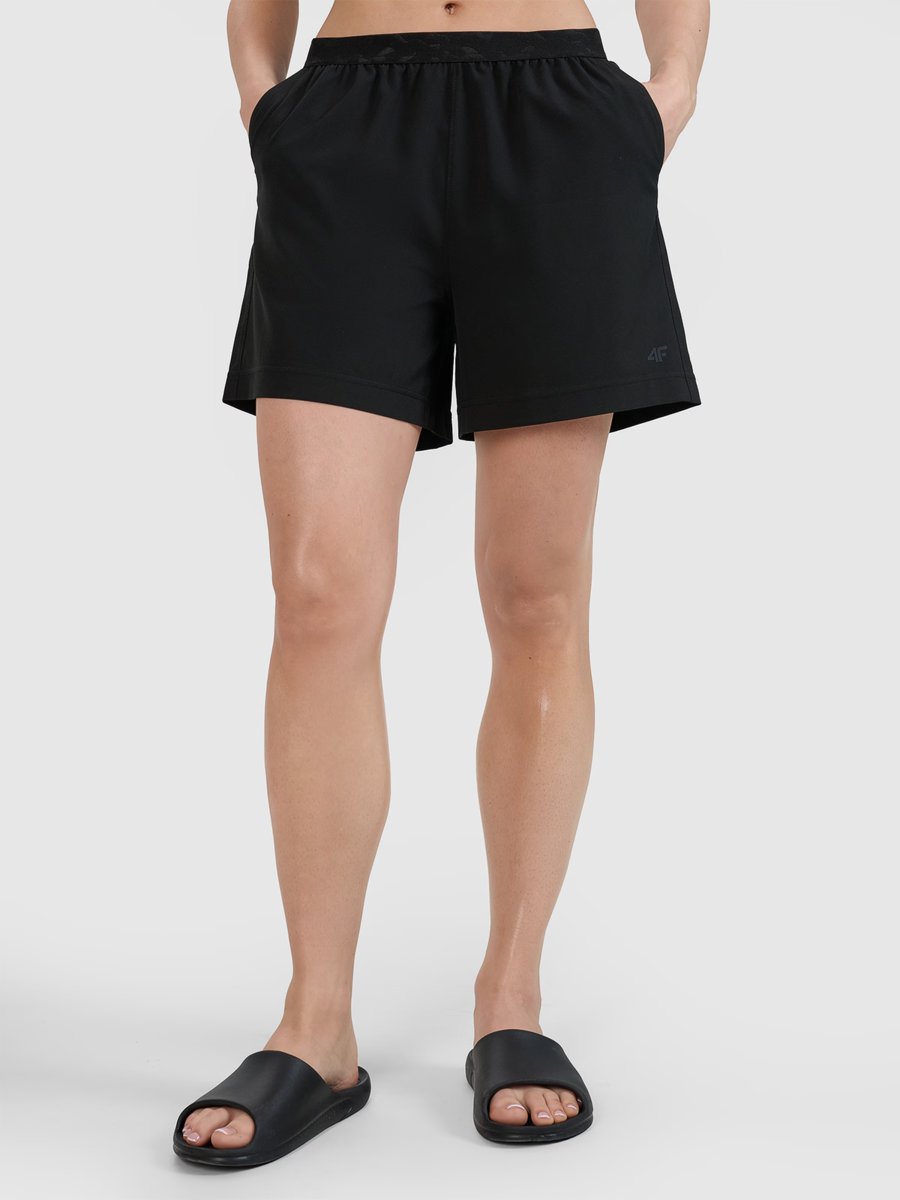 4F Spodenki plażowe damskie 4FWSS25UBDSF129-20S Czarny Roz. S