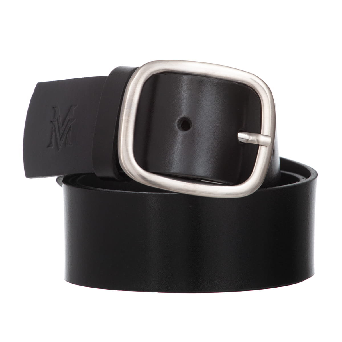 Klasyczny Pasek Damski VerMari Skórzany Czarny 4 cm