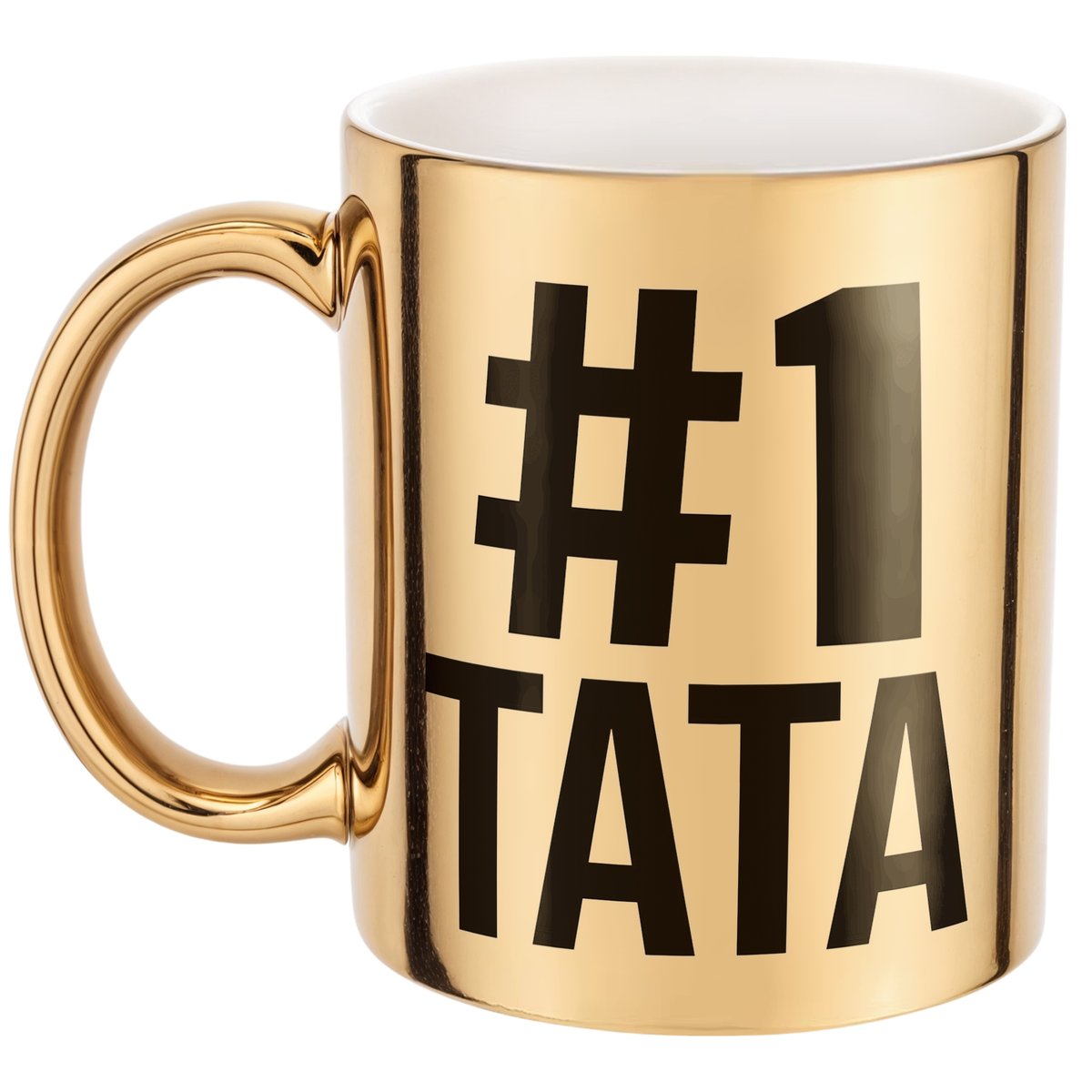 Złoty kubek Dzień Ojca 1# TATA Prezent Upominek Dla Taty
