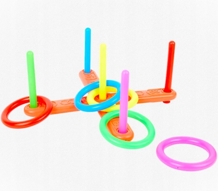 GRA ZRĘCZNOŚCIOWA DLA DZIECI RZUCANIE RINGO DO CELU RODZINNA PREZENT