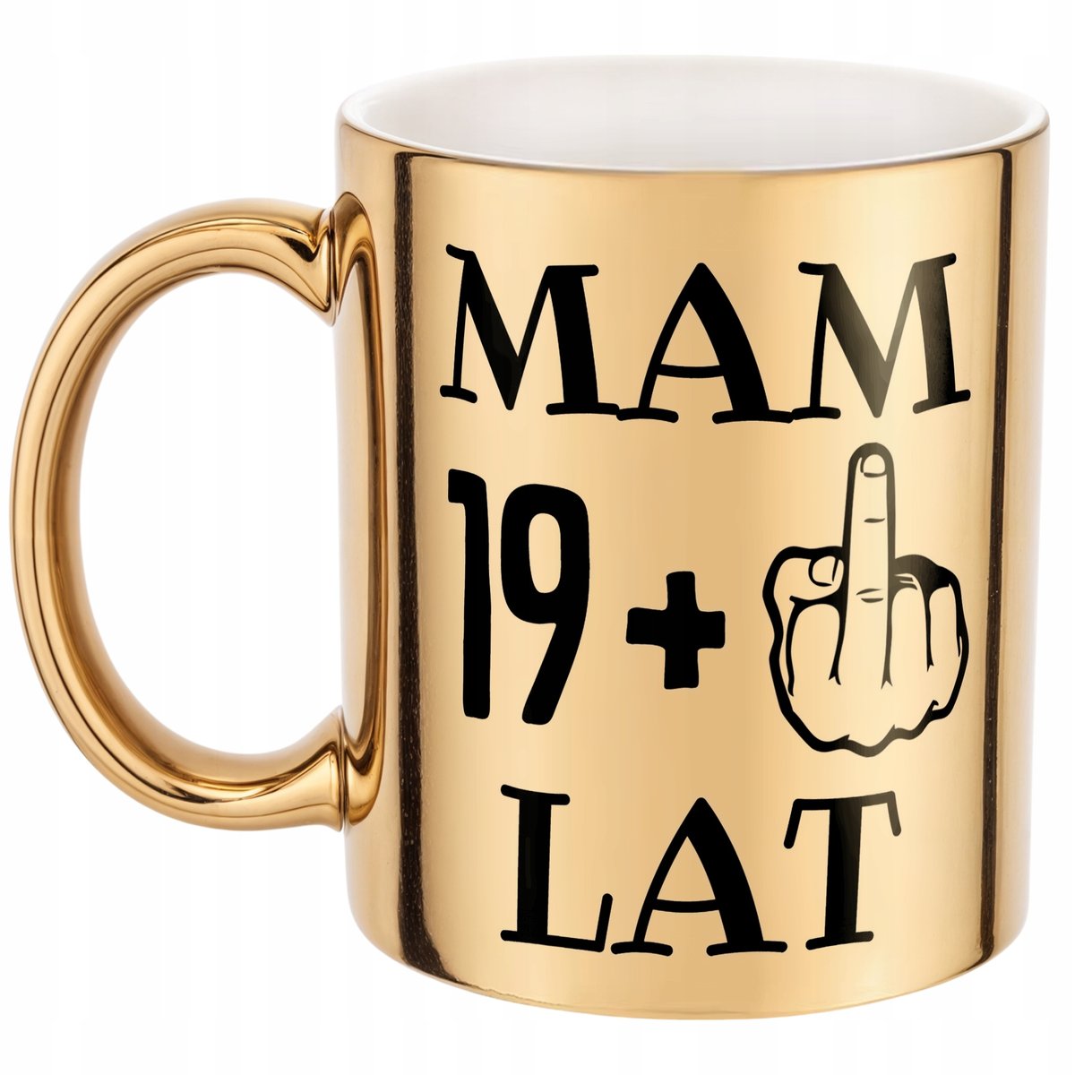 Złoty kubek Na Urodziny Mam 20 Lat Zabawny Prezent Upominek