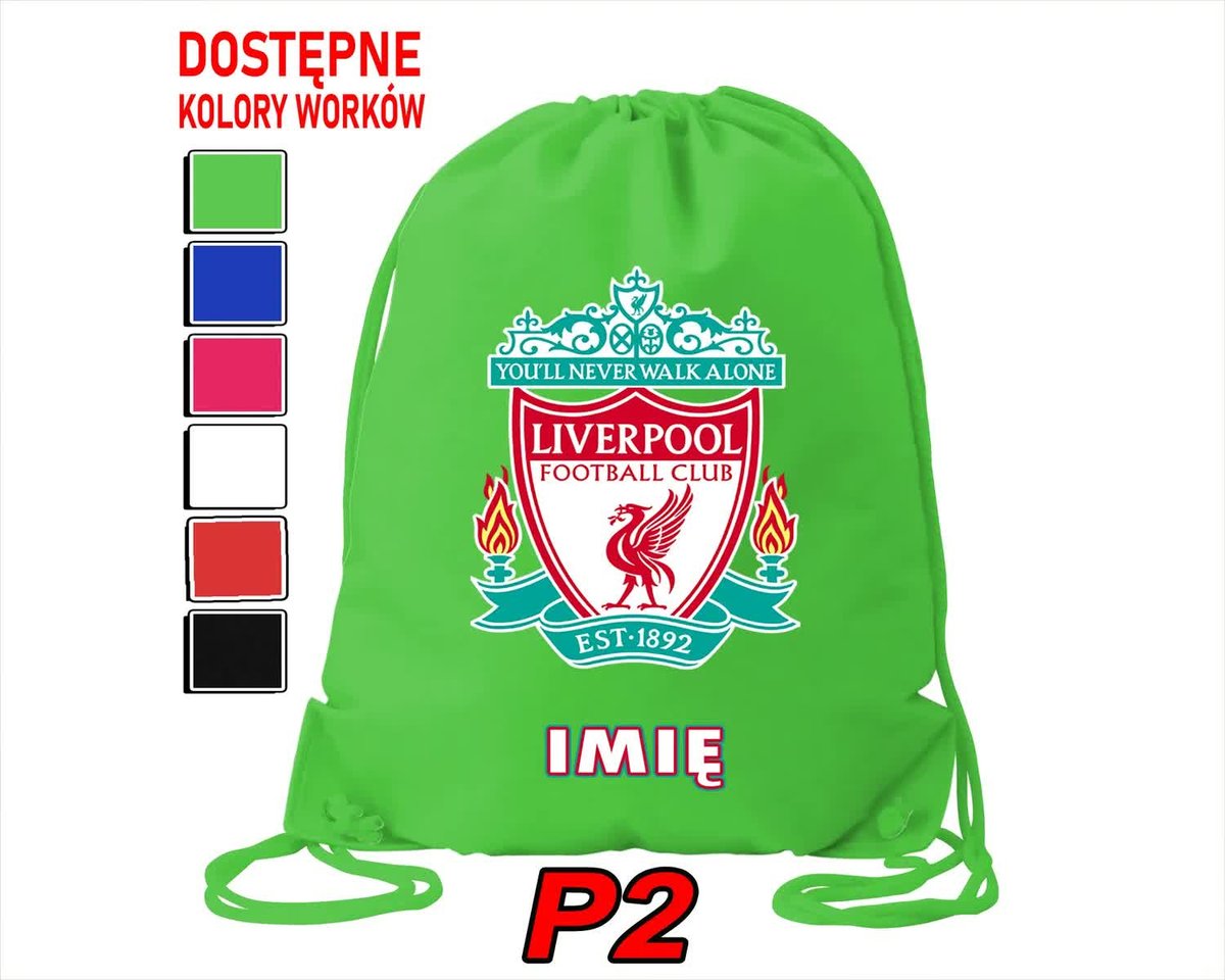 Worek Szkolny Na Wf Trening Buty Sportowy Dla Fana Liverpool Kluby