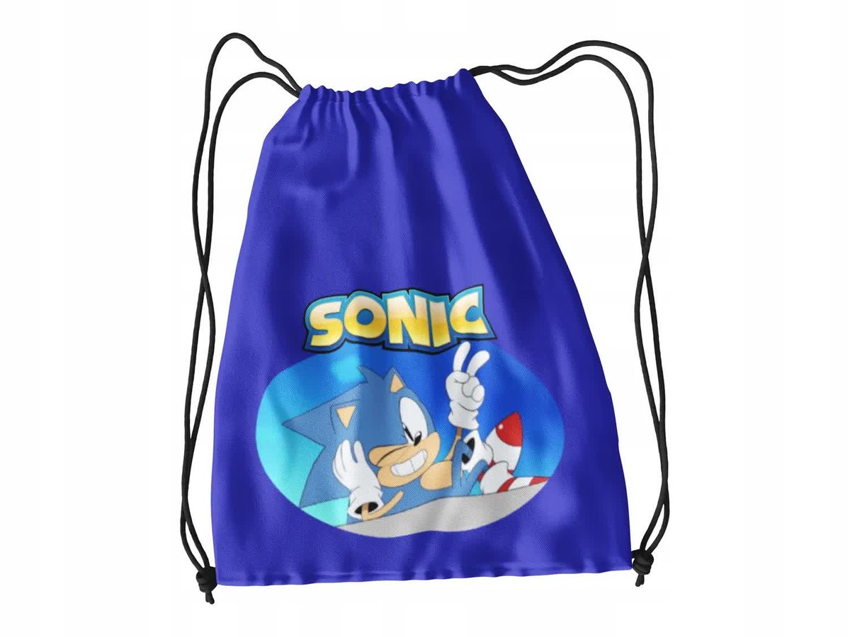 Worek Na Buty-Sportowy- Sonic Dzieci +Imię