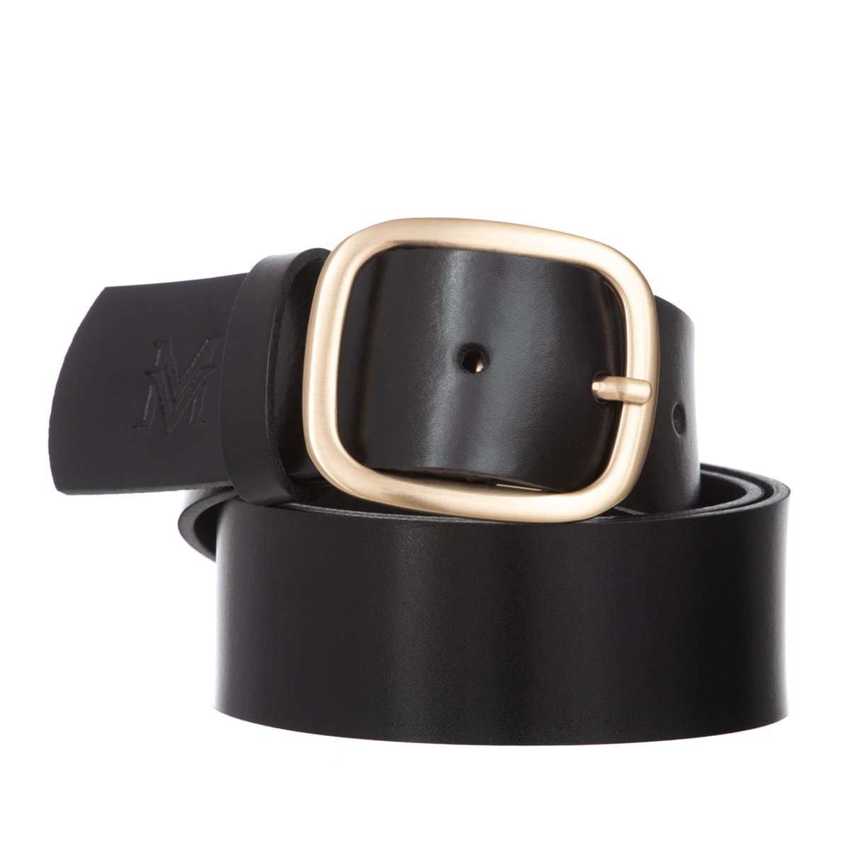 Klasyczny Pasek Damski VerMari Skórzany Czarny 4 cm