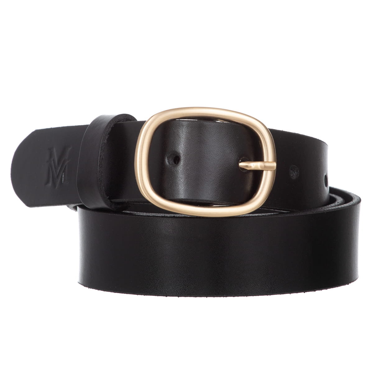 Klasyczny Pasek Damski VerMari Skórzany Czarny 3 cm