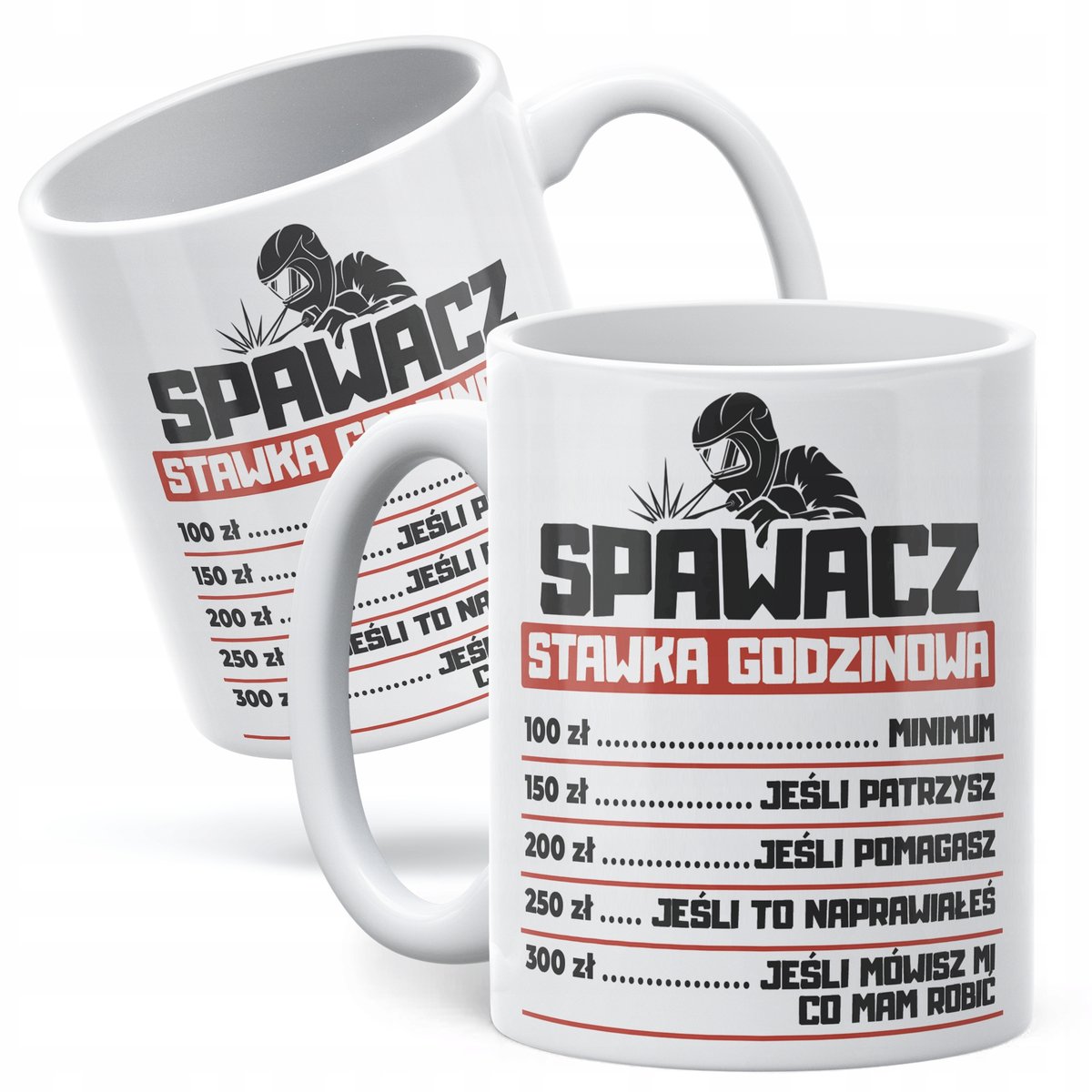 Kubek ceramiczny Spawacz Stawka Godzinowa Zabawny Prezent Upominek