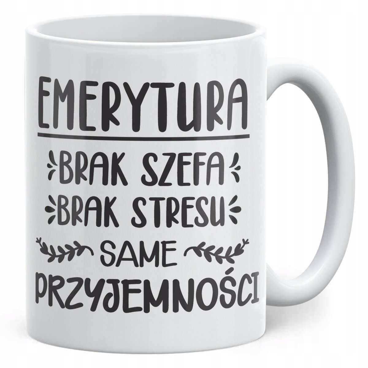 Kubek ceramiczny z okazji Emerytury Dla Emeryta Emerytki Prezent Upominek