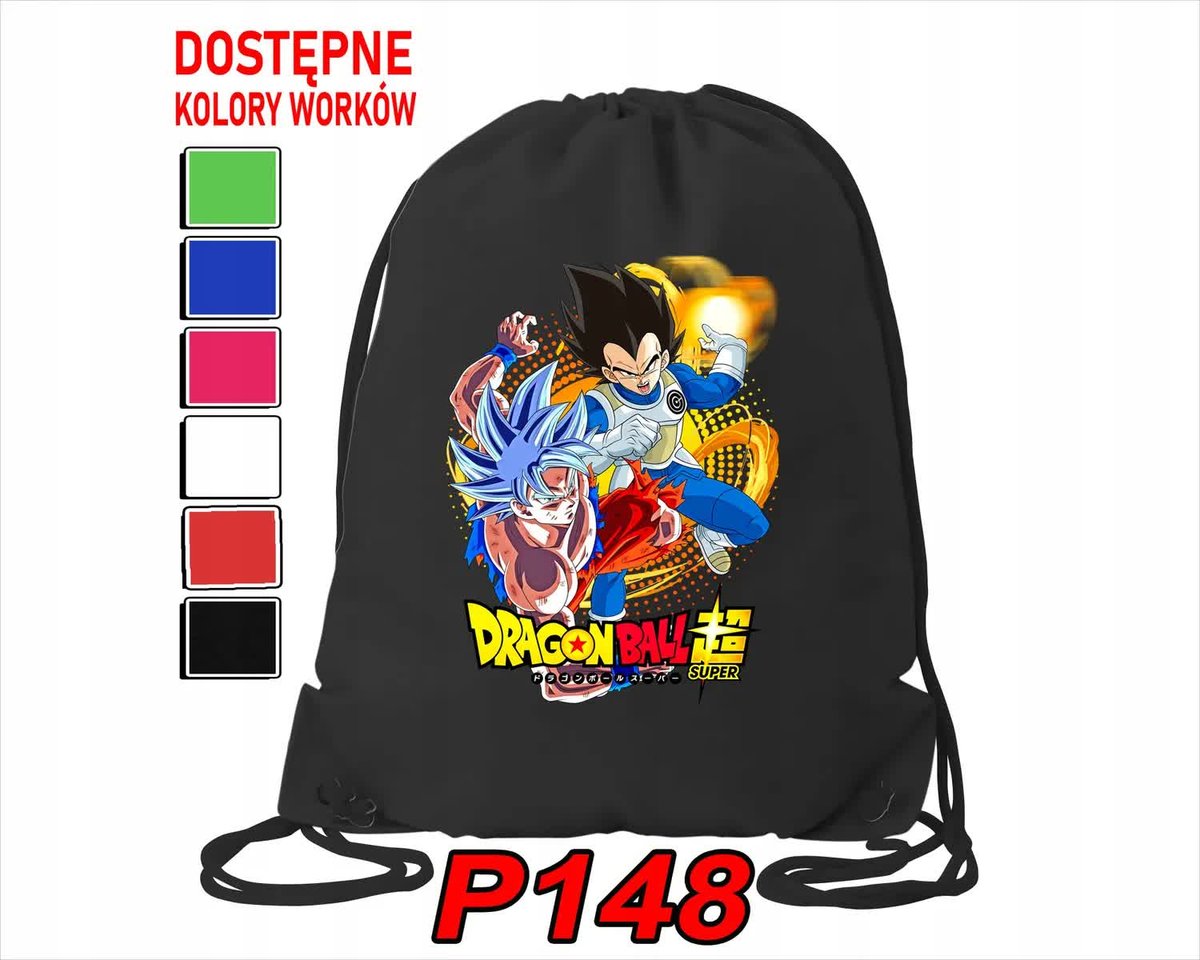 Worek Szkolny Na Wf Buty Sportowy Dla Dziecka Dragonball Anime+ Imię