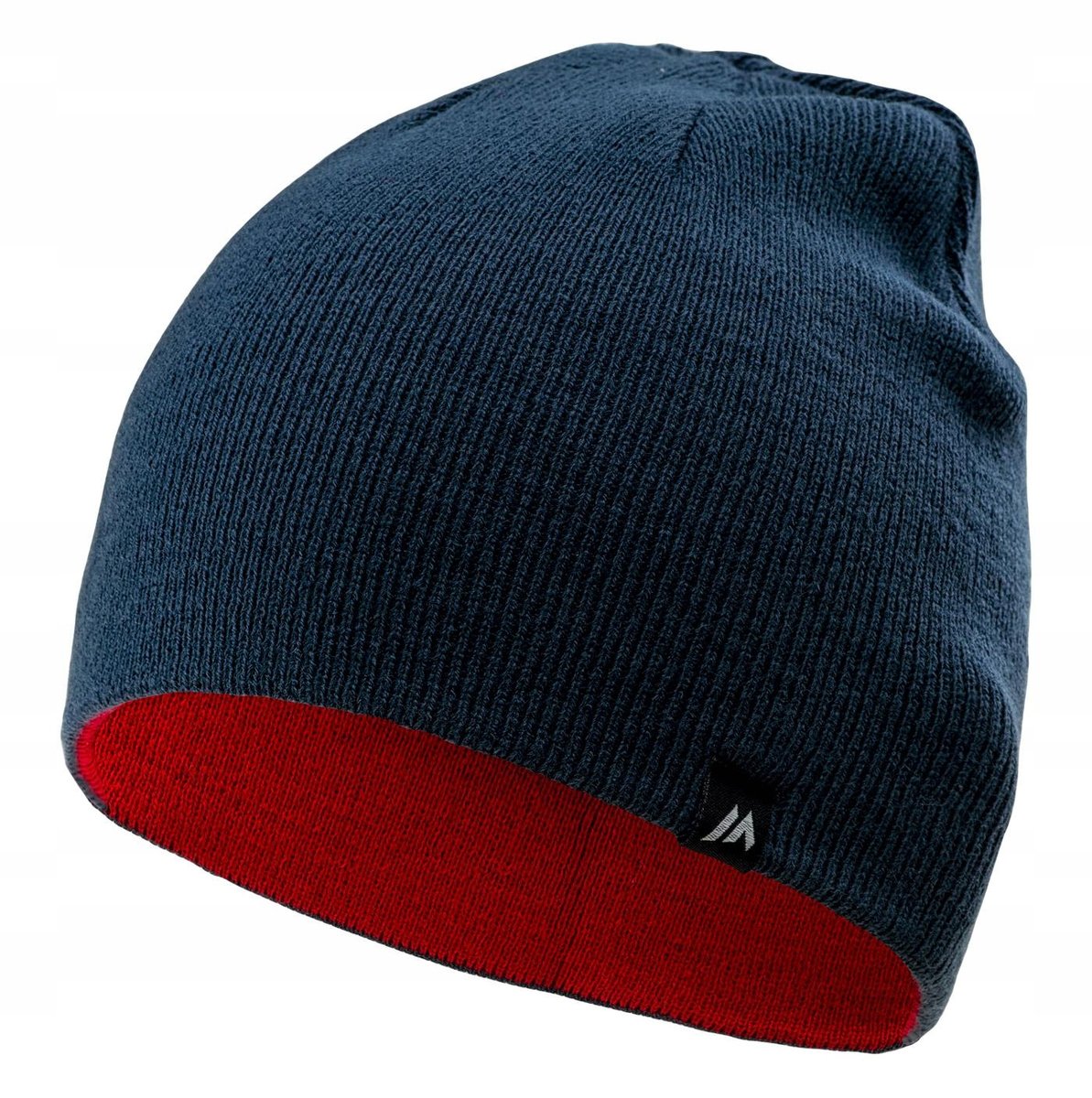Czapka zimowa dwustronna dziecięca Martes Billat junior granatowo-czerwona