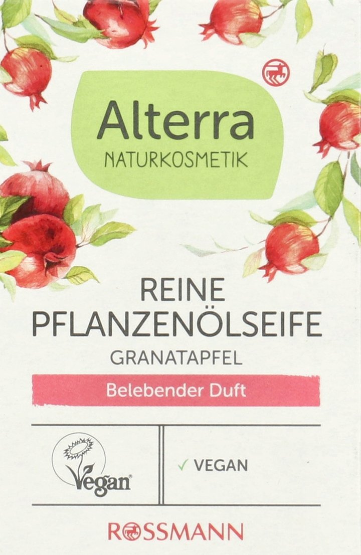 Alterra Mydło W Kostce Roślinne Z Ekstraktem Z Owocu Granatu 100 G