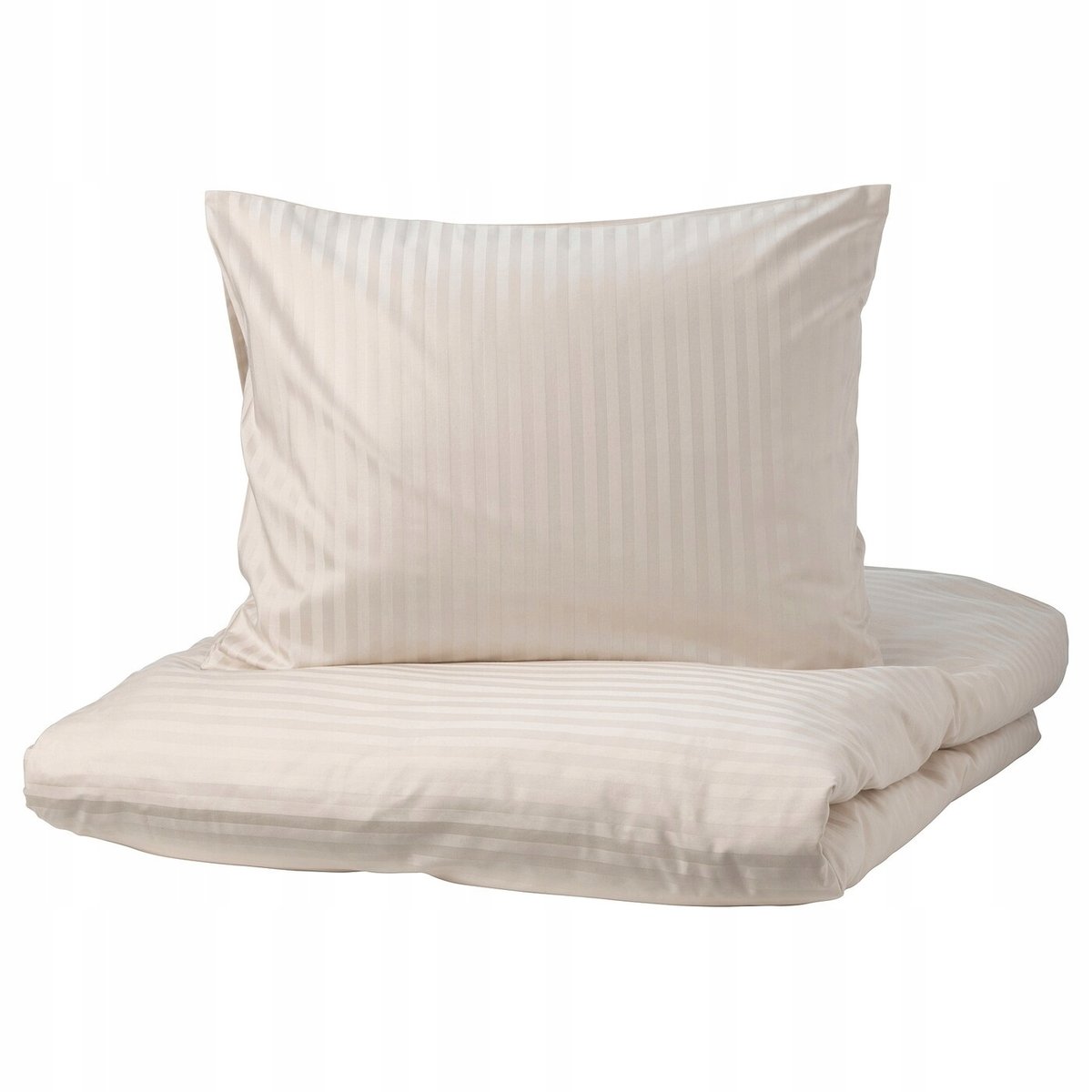 IKEA NATTJASMIN KOMPLET POŚCIELI BEŻ 200x200/50x60