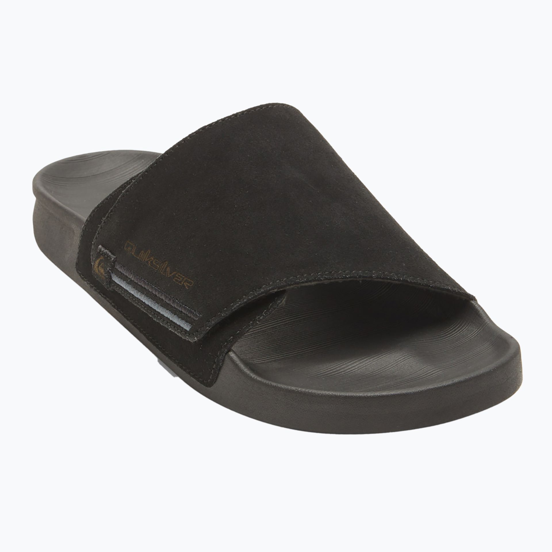 Klapki męskie Quiksilver Rivi Suede black 1 WYSYŁKA W 24H 30 DNI NA ZWROT