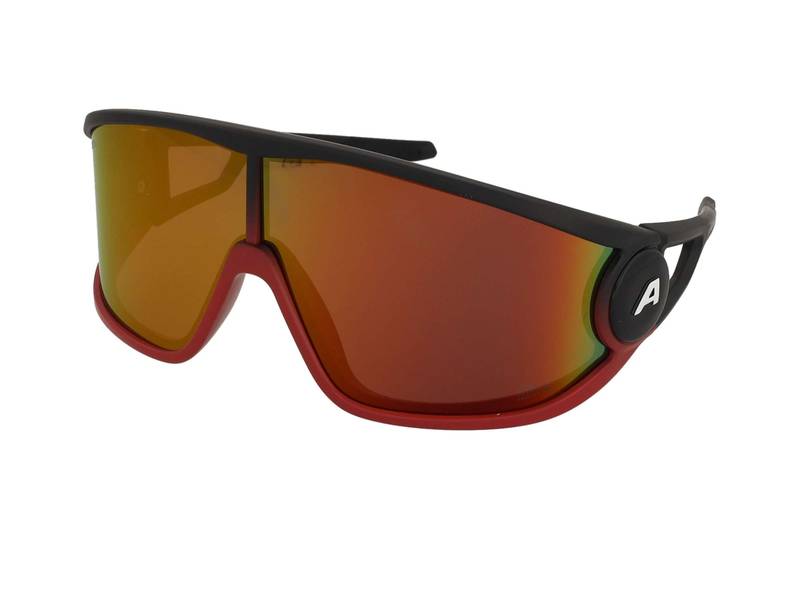 Okulary przeciwsłoneczne Alpina Legend Q-Lite Black Red Matt/Red Mirror