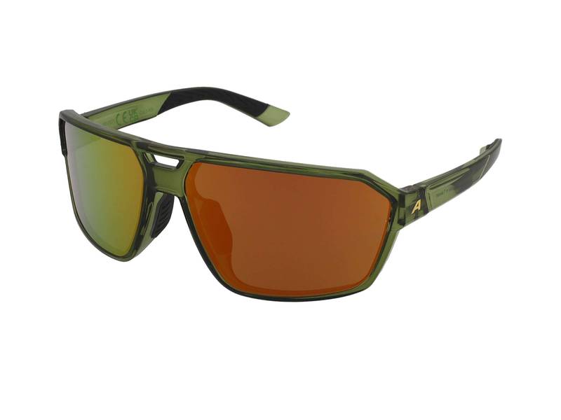 Okulary przeciwsłoneczne Alpina Swift Green Transparent Gloss/Gold Mirror