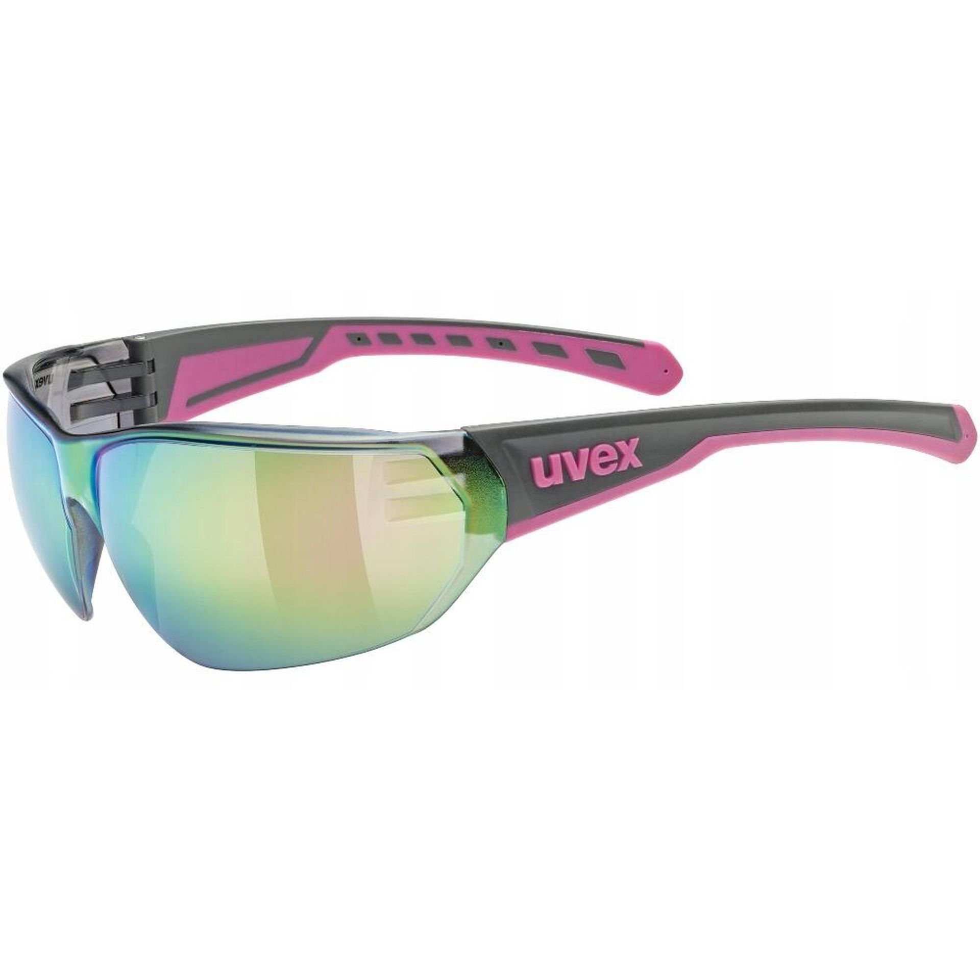 Okulary przeciwsłoneczne Uvex Equate - grey/pink matt/mirror pink
