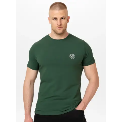 Pit Bull T-shirt Koszulka Męska Slim Fit San Diego Ca Small Logo Green