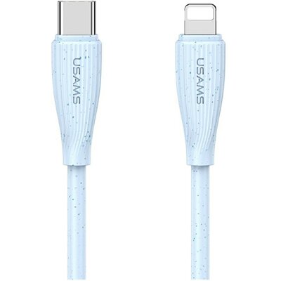 Kabel USB-C - Lightning USAMS Green Series SJ717 30W 1 m Niebieski