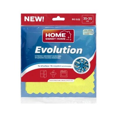 Ściereczka HOME SWEET HOME z mikrofibry Evolution 35 x 35 cm