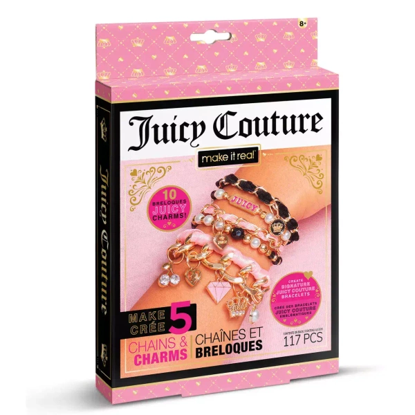 Zestaw do tworzenia bransoletek. Mini Juicy Couture Chains & Charms