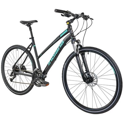 Rower crossowy INDIANA X-Cross 3.0 M19 damski Czarno-turkusowy