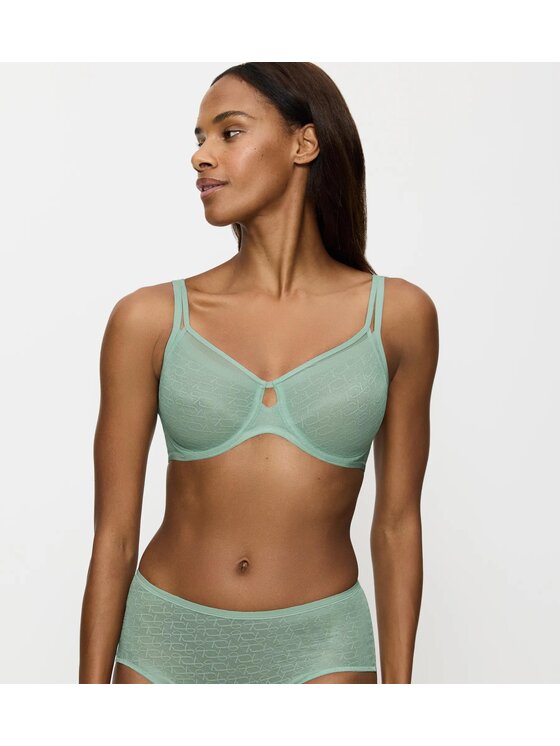 Triumph Biustonosz z fiszbiną Signature Sheer 10215906 Zielony