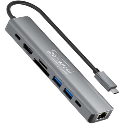 Hub ZENWIRE HUB81 8w1 USB Typu C 3.2 Gen. 1, Pasywny HUB81