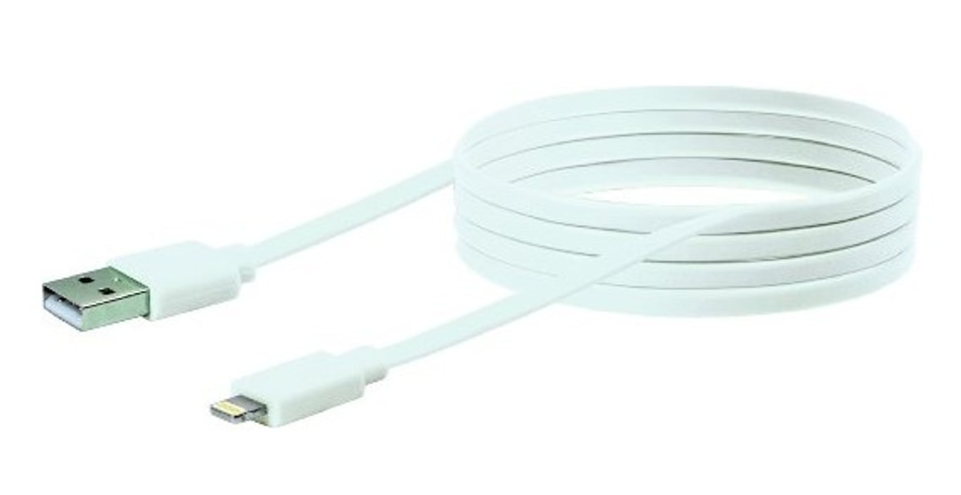 Schwaiger LKF200L532 kabel Lightning 2 m Biały LKF200L532