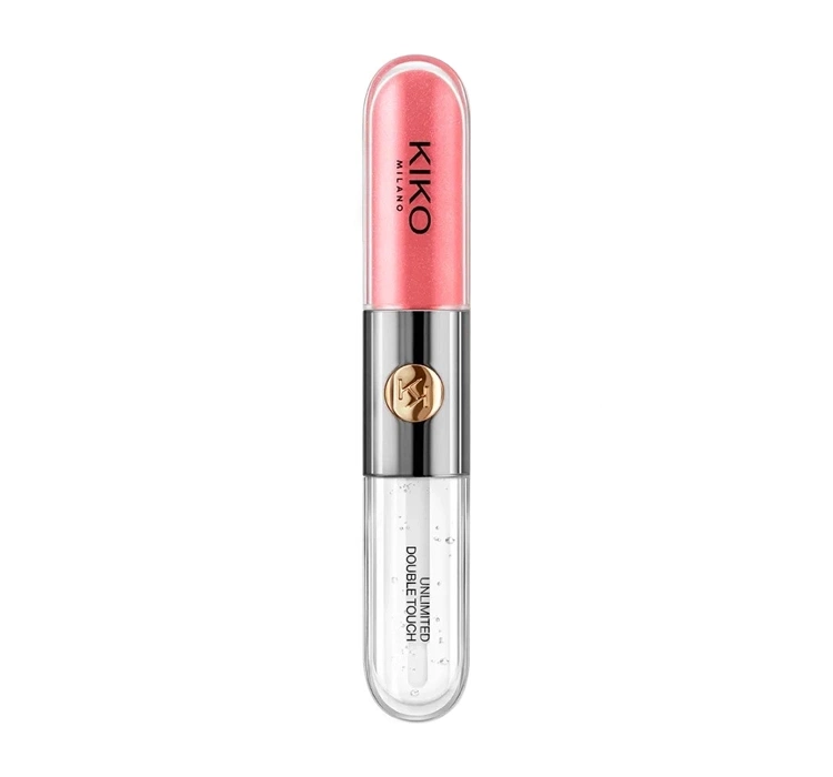 KIKO Milano Unlimited Double Touch dwuetapowa pomadka w płynie 112 Satin Peach Rose 2x3ml