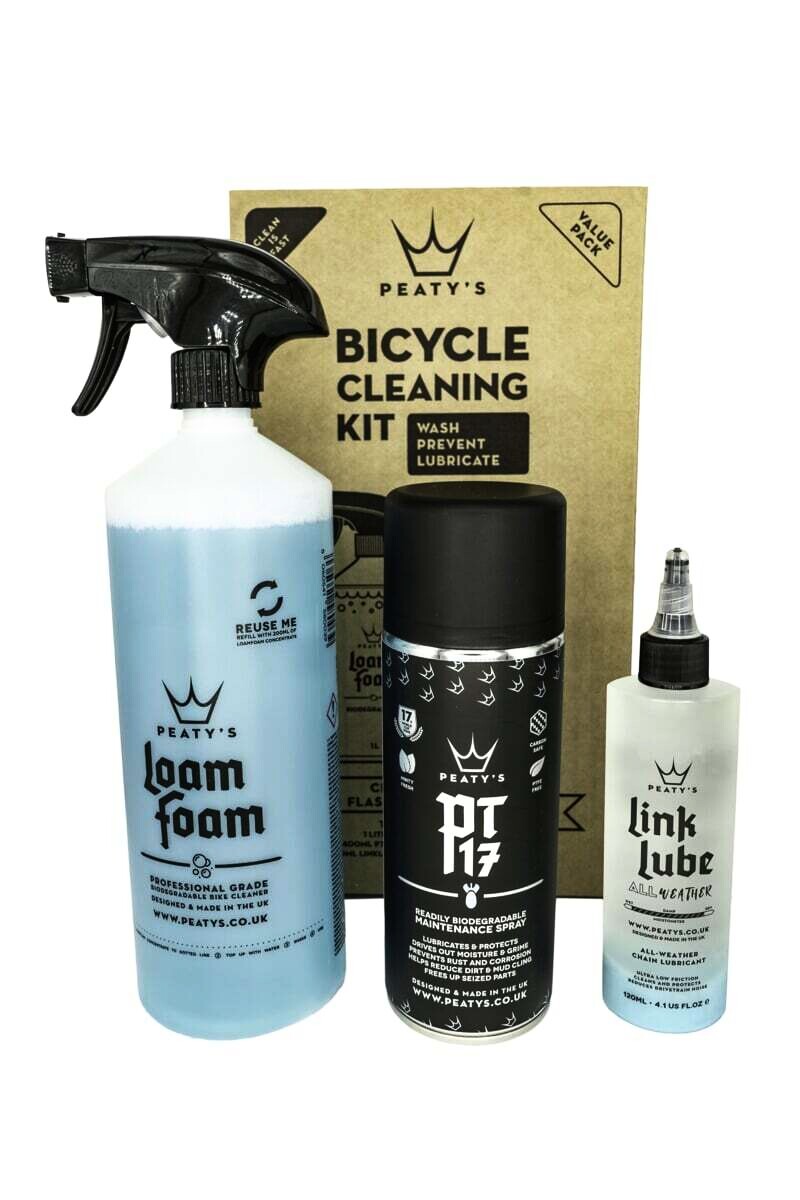 Środek czyszczący PEATY'S Gift pack - wash protect lubricate (pgp-cpl-4)