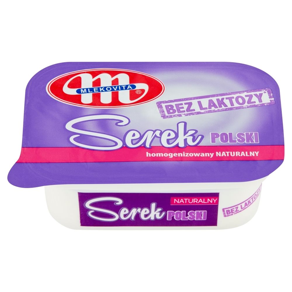 Mlekovita Serek homogenizowany Polski bez laktozy naturalny 150 g