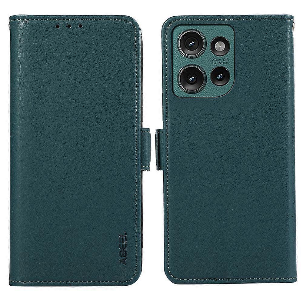 Do etui Motorola Edge 50 Neo 5G Skórzany pokrowiec na telefon z portfelem blokującym RFID Zielony