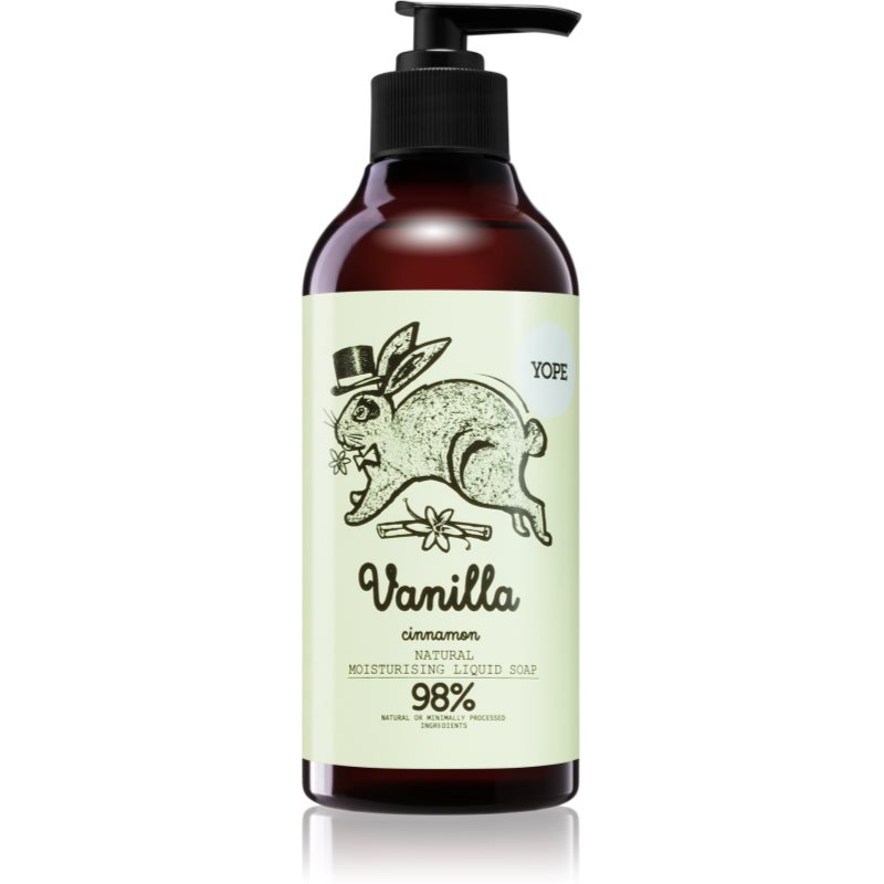Yope Vanilla & Cinnamon mydło w płynie do rąk o działaniu nawilżającym 500 ml