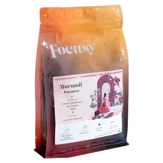 Kawa ziarnista Focusy BURUNDI KAYANZA - owocowy przelew 250g