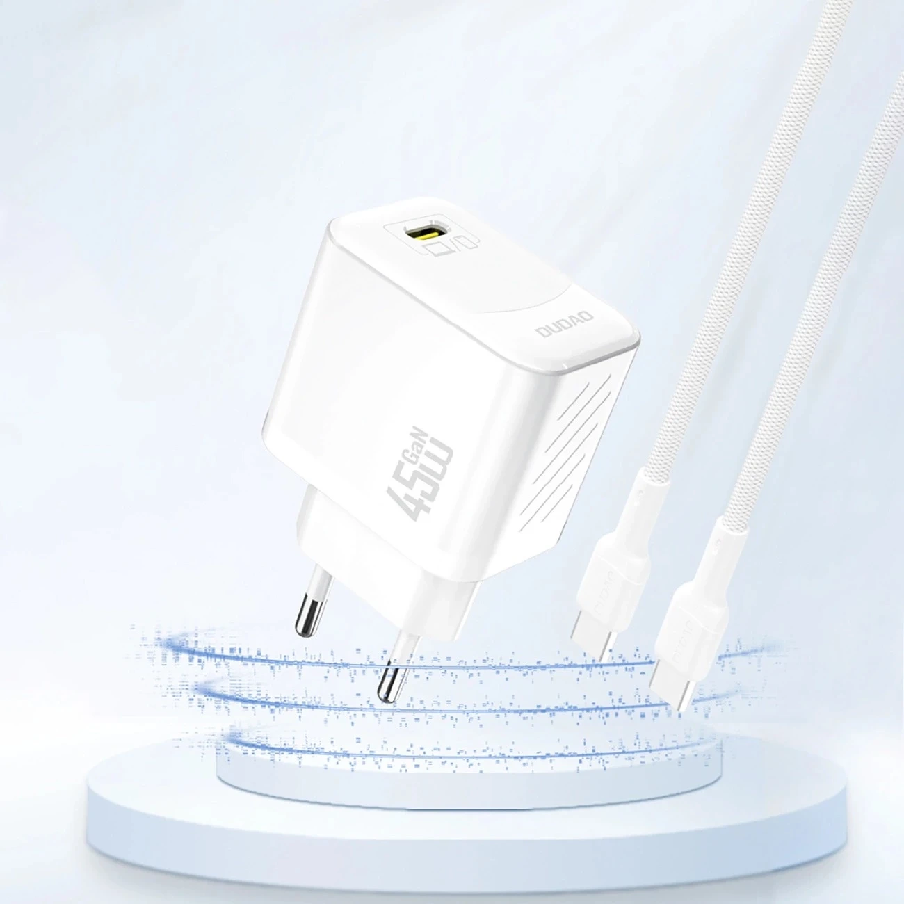 Ładowarka sieciowa Dudao A28 GaN 45W USB-C Szybka, Kompaktowa, Uniwersalna