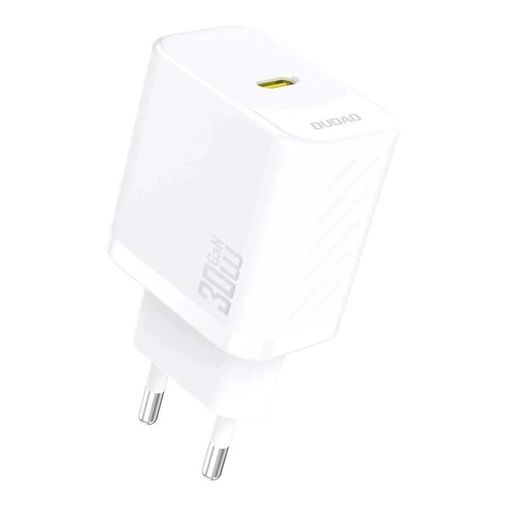 Ładowarka sieciowa Dudao Biała A27P USB-C GaN 30W Kompaktowa i Wydajna
