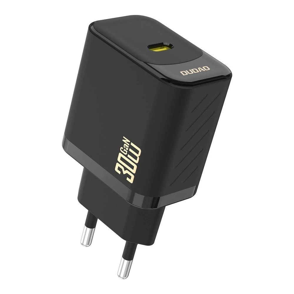 Ładowarka sieciowa Dudao A27P Czarna USB-C 30W GaN Kompaktowa i Wydajna
