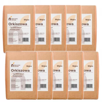 Naturalnie Zdrowe Mąka orkiszowa razowa typ 2000 Zestaw 10 kg