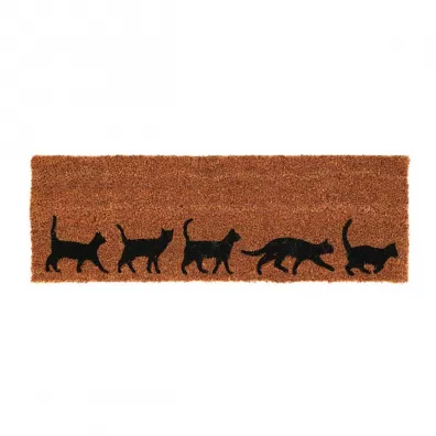 Esschert Design Wycieraczka z motywem kotów 75x25 cm