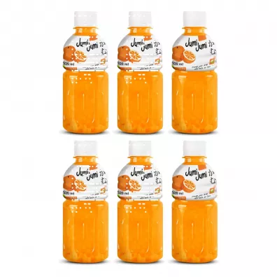 Jumi Jumi Napój pomarańcza z nata de coco Zestaw 6 x 320 ml