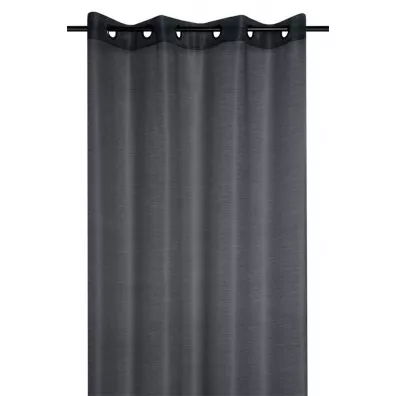 Stof Firana Linwood 140x260 czarna błyszcząca