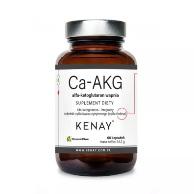 Kenay Ca-AKG alfa-ketoglutaran wapnia Suplement diety 60 kaps.