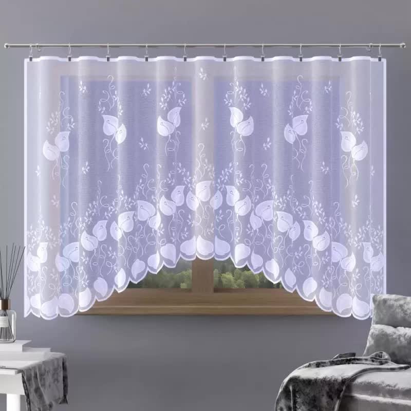 Firanka gotowa żakardowa Krosea A141 300x180 cm biała - 180 cm 300 cm