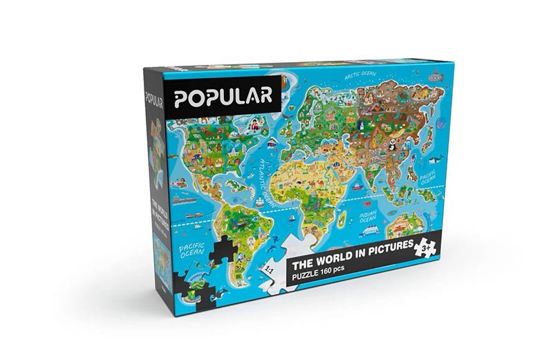 Puzzle Mapa świata 160 elementów 91682