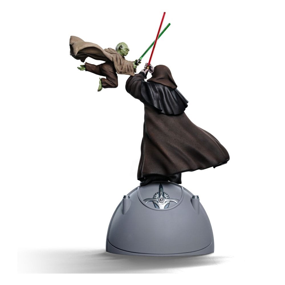 Star Wars Deluxe Art Scale Statue 1/10 Yoda vs Emperor Palpatine (CCXP