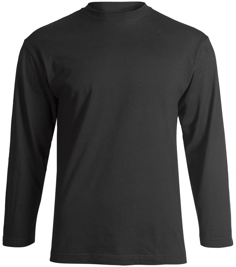 longsleeve STEDMAN - BLACK czarna, bez nadruku-S