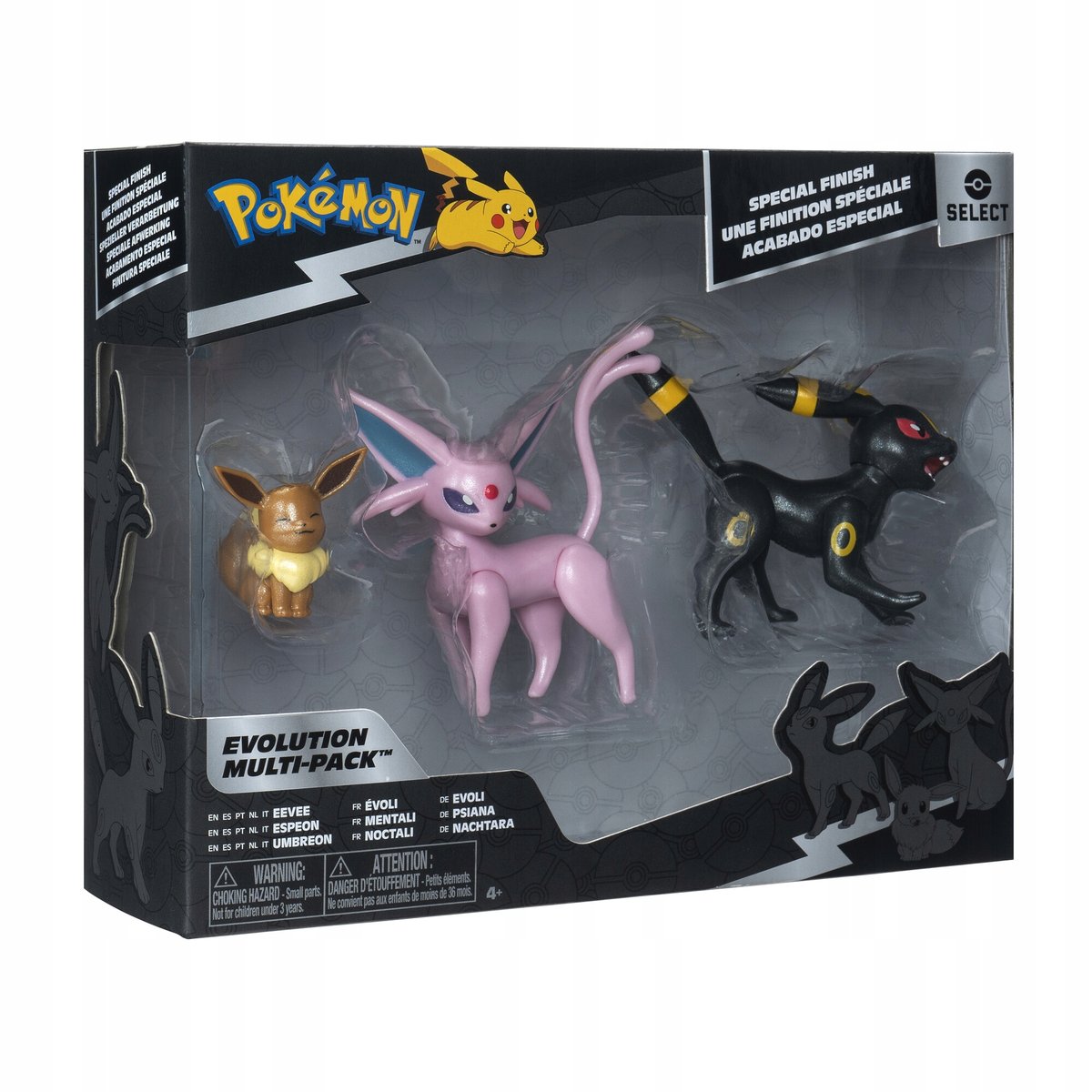 Pokemon SELECT EVOLUTION Zestaw 3 Figurki EEVEE ESPEON UMBREON PKW4222