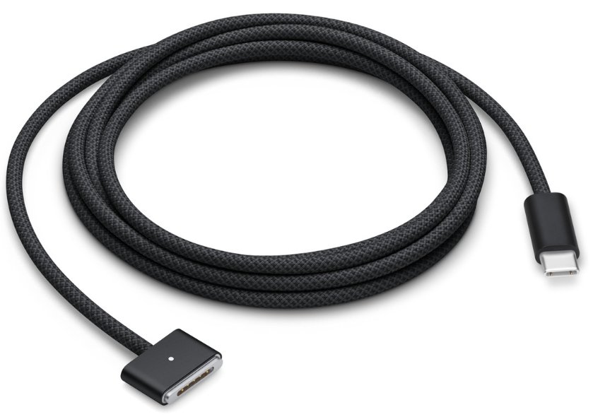 Kabel Przewód Apple USB-C Na MagSafe 3 MUVQ3ZM/A Gwiezdna Czerń Złącze 2M