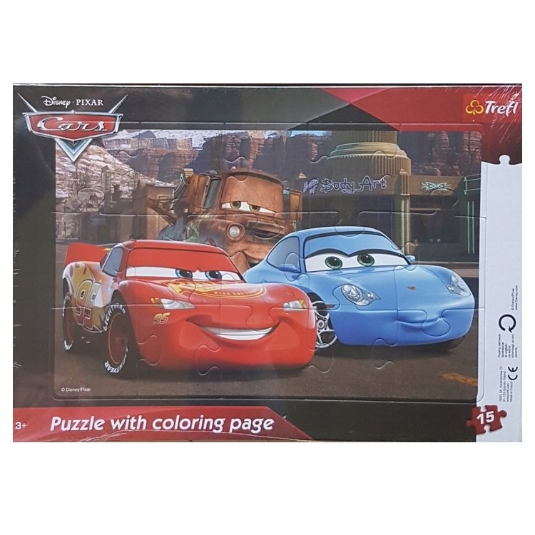 Puzzle ramkowe Auta 15 elementów